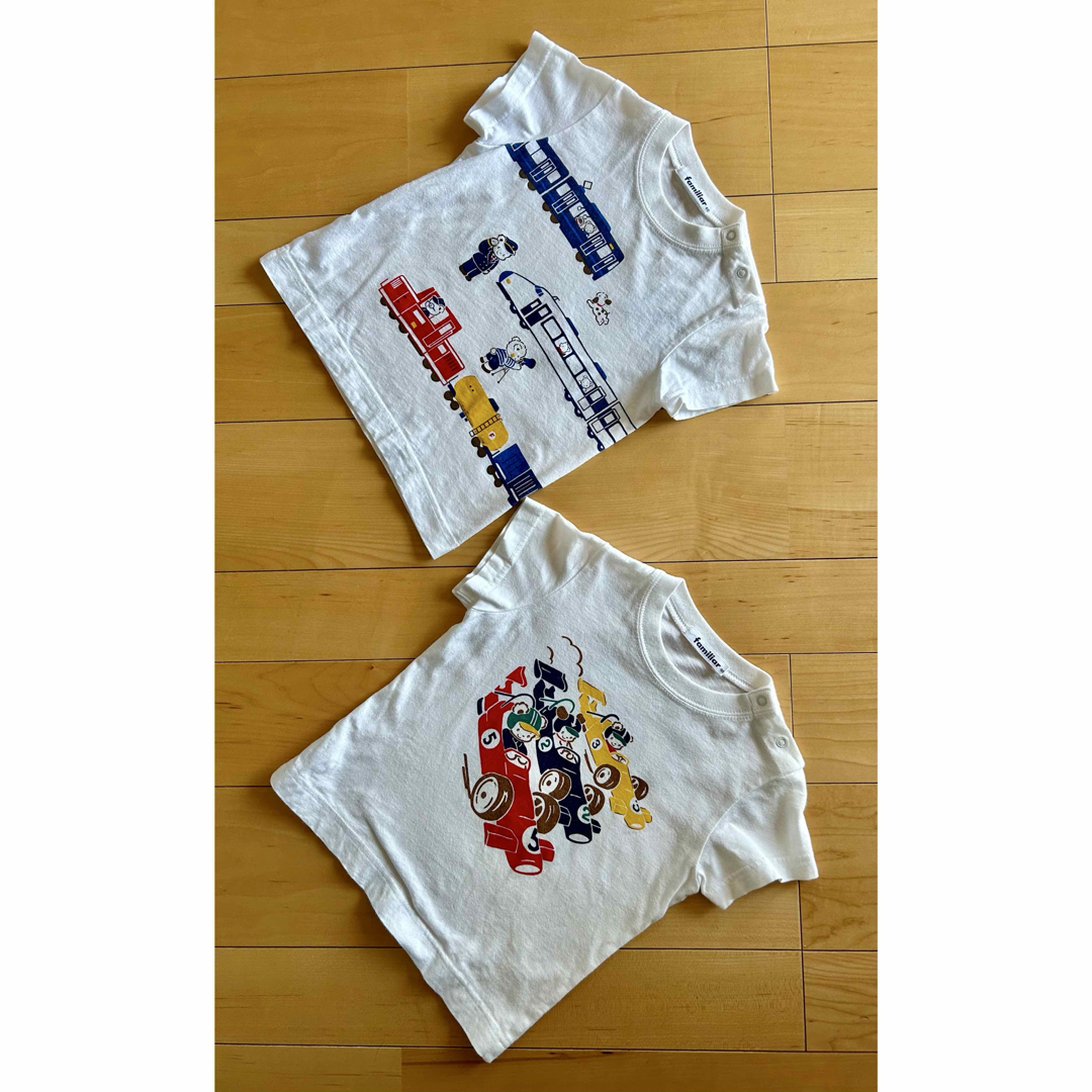 familiar - ファミリア 半袖Tシャツ2枚セット 90cmの通販 by KT familiar - ファミリア 半袖Tシャツ2枚セット 90cmの通販 by KT