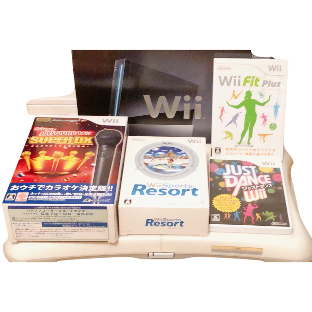 任天堂 - Nintendo Wii wii本体 バランスWiiボード ソフト4本の 任天堂 - Nintendo Wii wii本体 バランスWiiボード ソフト4本の