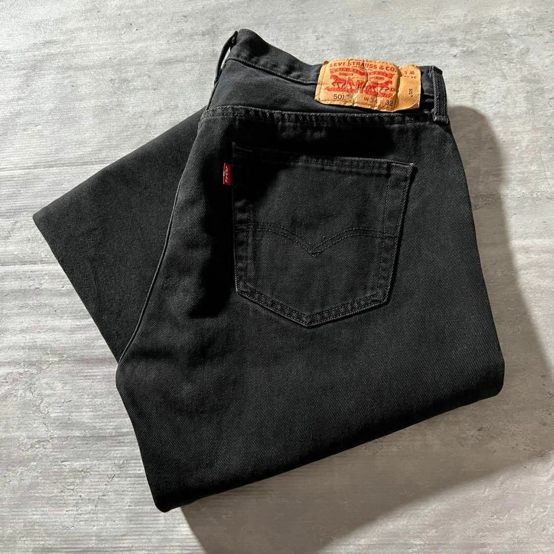 Levi's - 【メキシコ製後染めブラックデニム】Levi'sボタン Levi's - 【メキシコ製後染めブラックデニム】Levi'sボタン