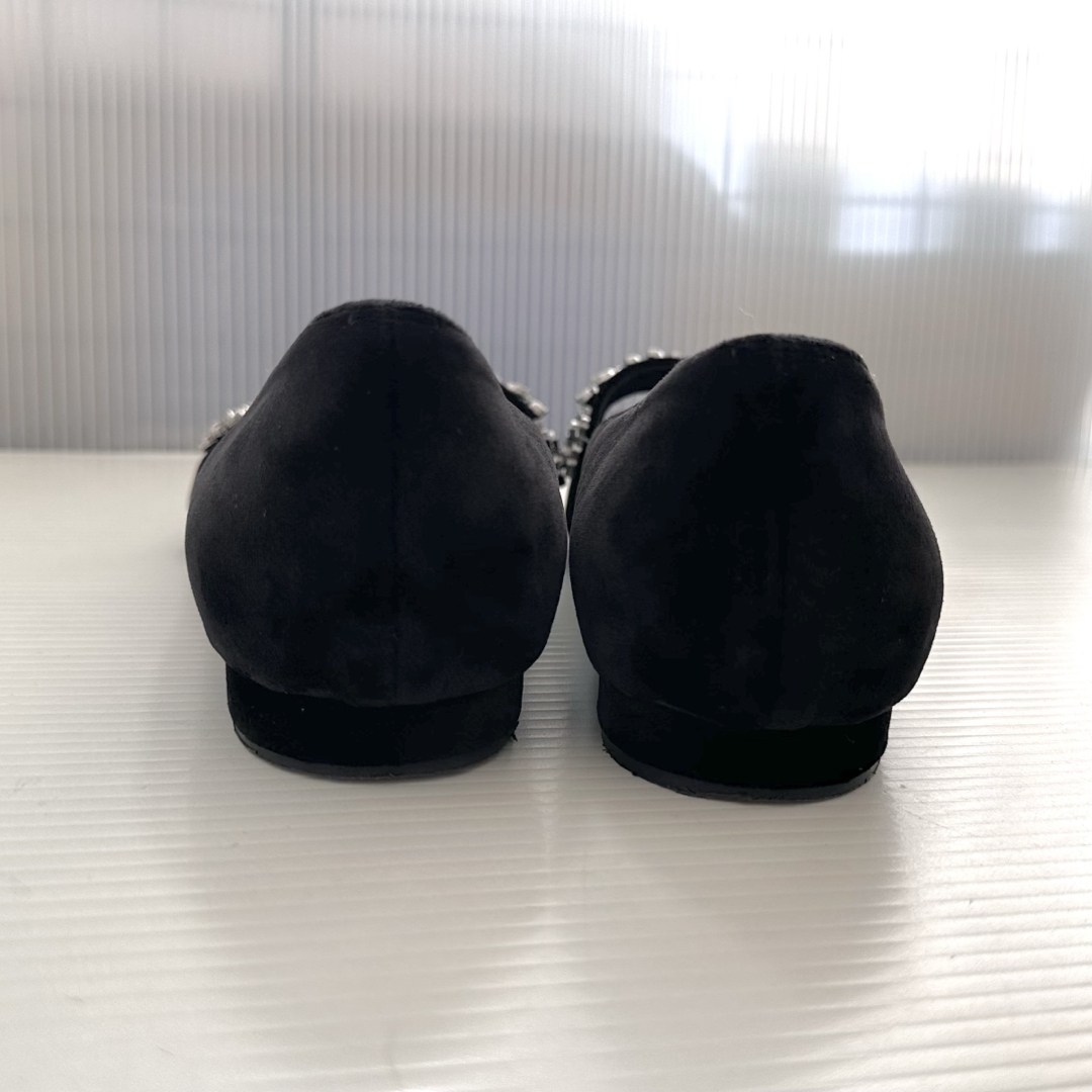 MANOLO BLAHNIK - マノロブラニク ビジュー装飾 フラット MANOLO BLAHNIK - マノロブラニク ビジュー装飾 フラット