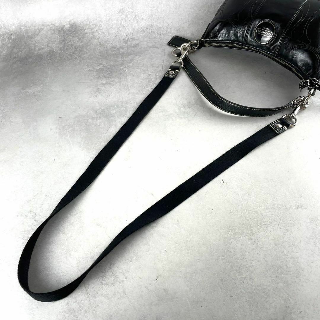 COACH - 極美品 コーチ 2way ショルダーバッグ シグネチャー COACH - 極美品 コーチ 2way ショルダーバッグ シグネチャー