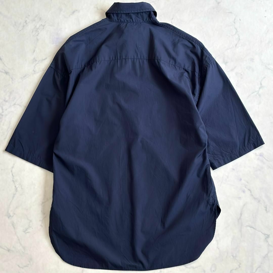 MADISONBLUE - マディソンブルー J.BRADLEY SHIRT 半袖シャツ 紺 MADISONBLUE - マディソンブルー J.BRADLEY SHIRT 半袖シャツ 紺