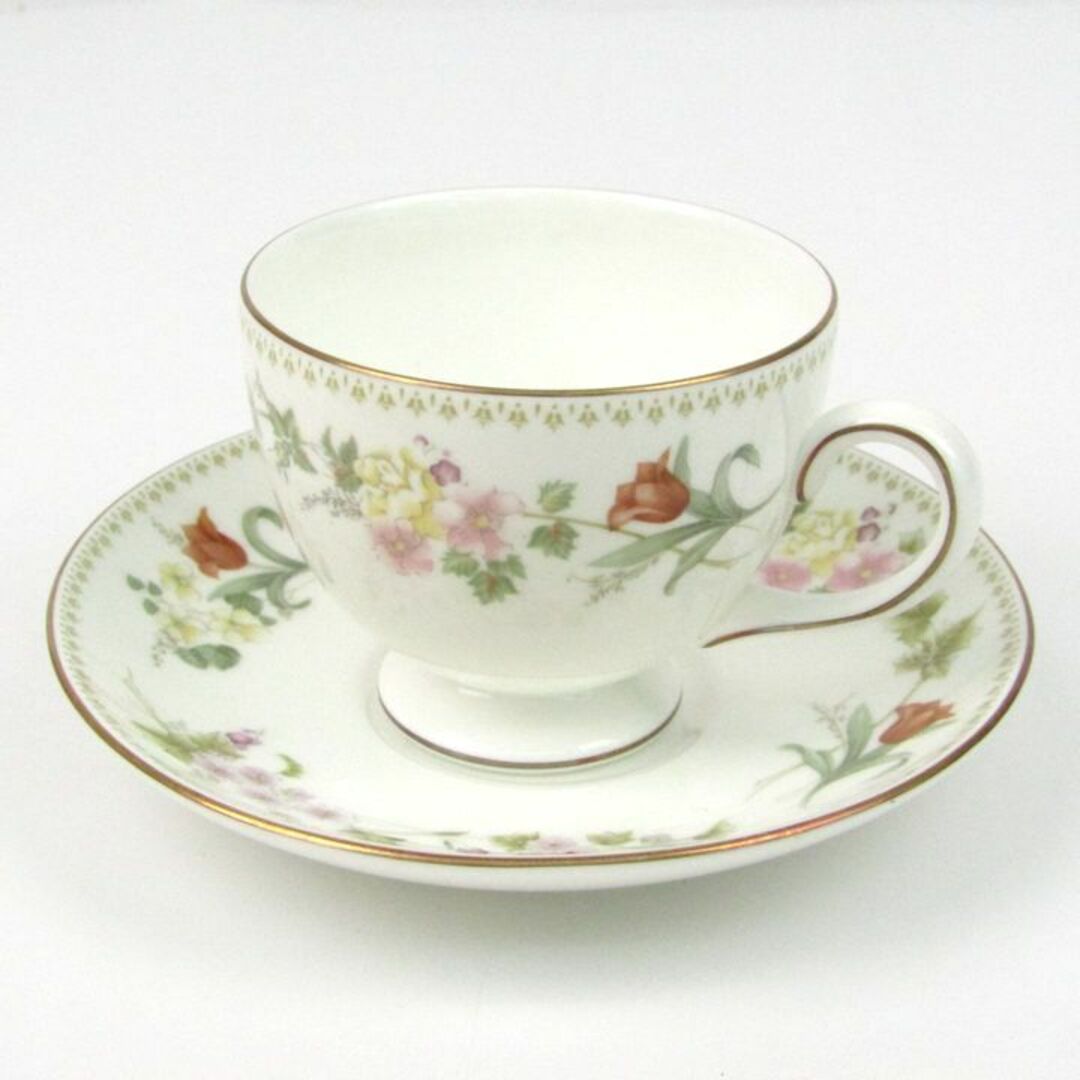 WEDGWOOD - ウェッジウッド ミラベル ティーカップ・ソーサー WEDGWOOD - ウェッジウッド ミラベル ティーカップ・ソーサー