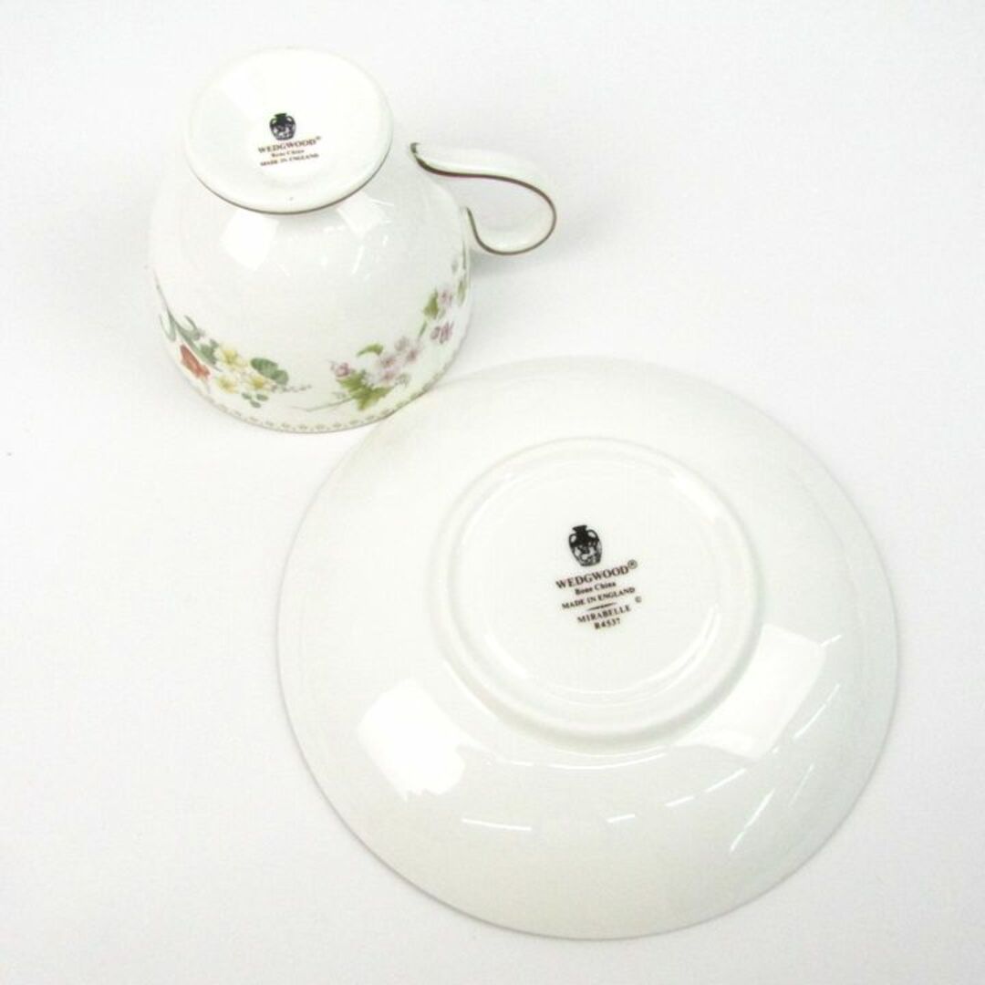 WEDGWOOD - ウェッジウッド ミラベル ティーカップ・ソーサー WEDGWOOD - ウェッジウッド ミラベル ティーカップ・ソーサー