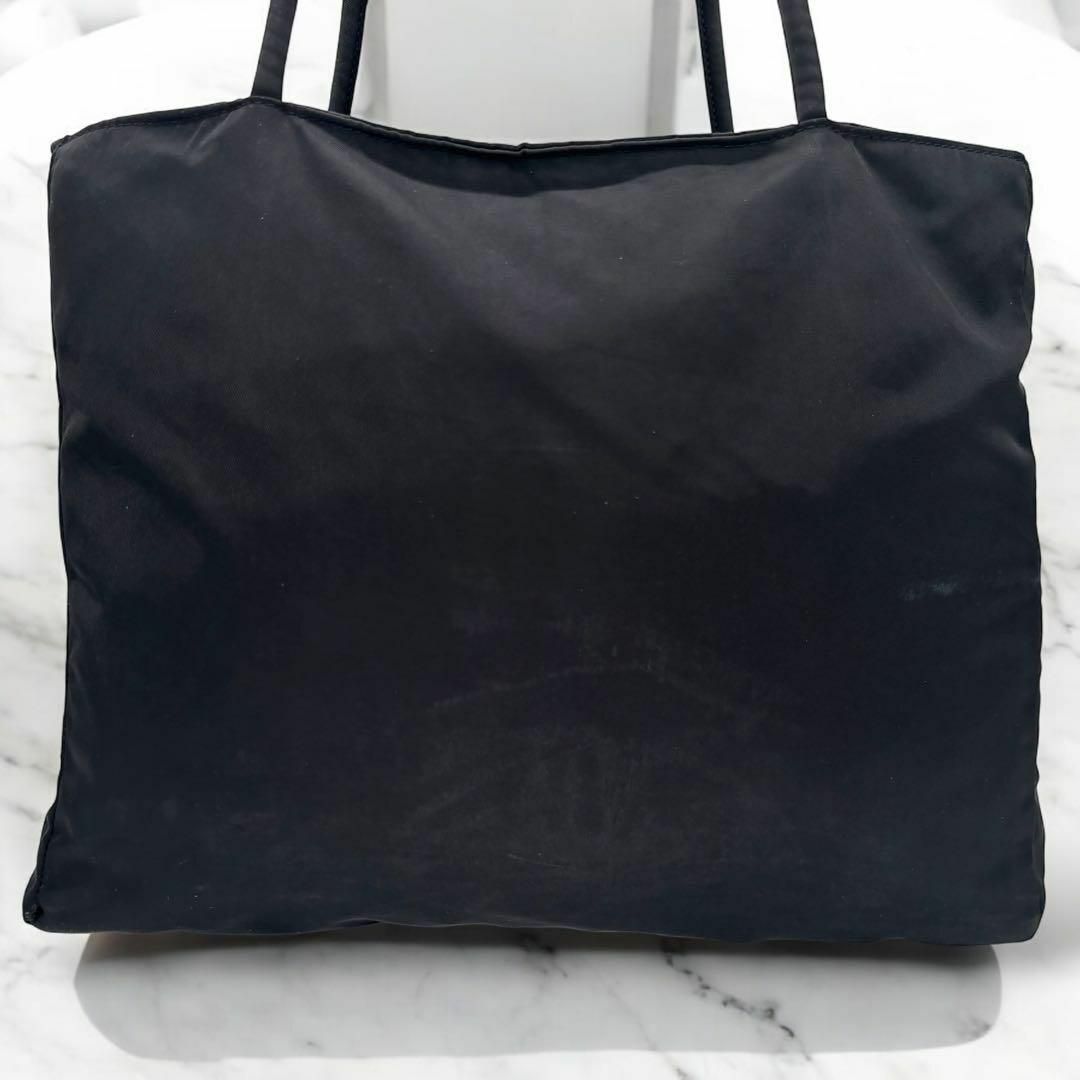PRADA - 【極美品】PRADA ブラック トートバッグ ナイロン 三角 PRADA - 【極美品】PRADA ブラック トートバッグ ナイロン 三角