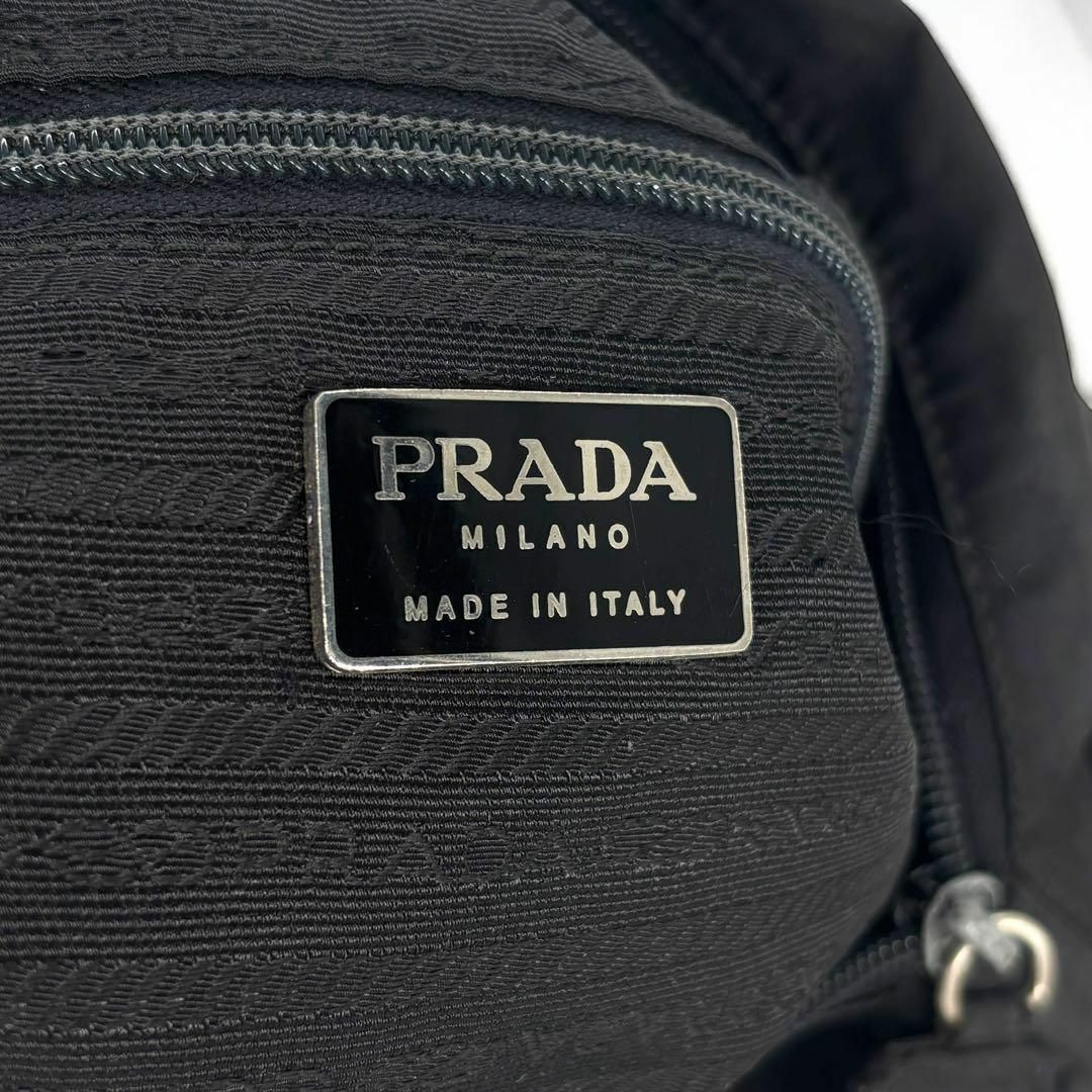 PRADA - 【極美品】PRADA ブラック トートバッグ ナイロン 三角 PRADA - 【極美品】PRADA ブラック トートバッグ ナイロン 三角
