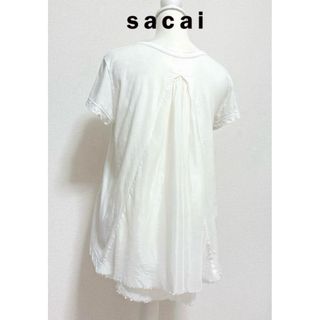 sacai - sacai トップス レース ブラウス シャツ サイズ2 sacai - sacai トップス レース ブラウス シャツ サイズ2