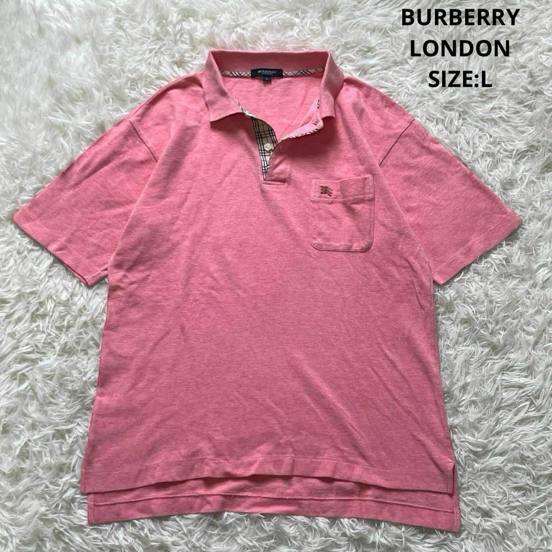 BURBERRY - BURBERRY LONDON ポロシャツ ノバチェック ホース BURBERRY - BURBERRY LONDON ポロシャツ ノバチェック ホース