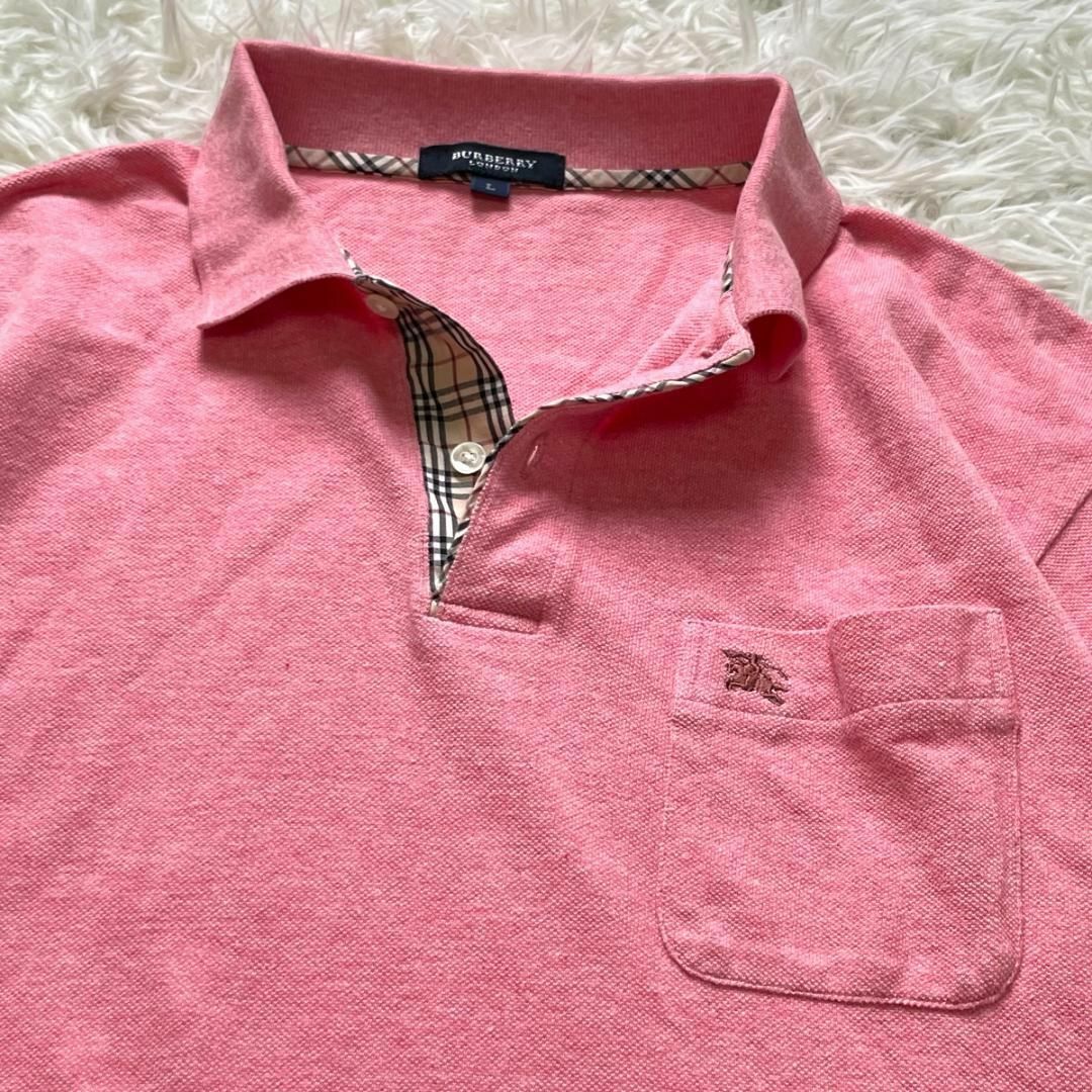 BURBERRY - BURBERRY LONDON ポロシャツ ノバチェック ホース BURBERRY - BURBERRY LONDON ポロシャツ ノバチェック ホース