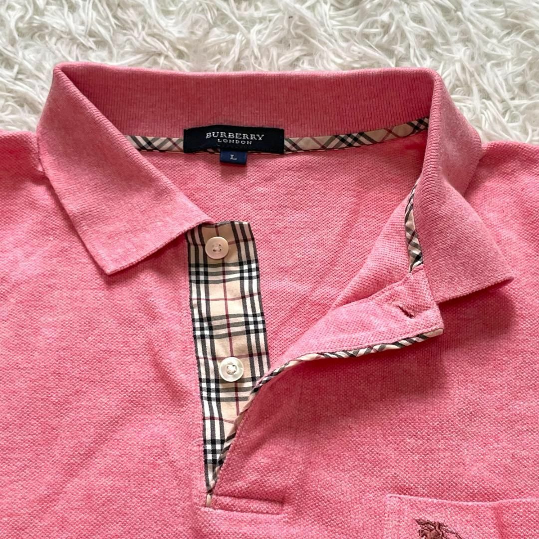 BURBERRY - BURBERRY LONDON ポロシャツ ノバチェック ホース BURBERRY - BURBERRY LONDON ポロシャツ ノバチェック ホース