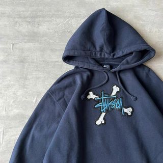 STUSSY - ステューシー パーカー 大阪限定 ブラック フード付き STUSSY - ステューシー パーカー 大阪限定 ブラック フード付き
