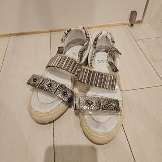 TOGA PULLA - トーガプルラ メタルサンダル レディース 37の通販 TOGA PULLA - トーガプルラ メタルサンダル レディース 37の通販