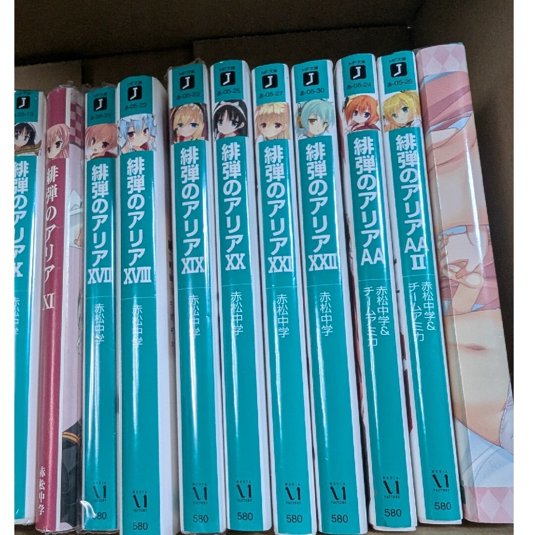 緋弾のアリア1〜11.17〜22巻.AA2冊、リローデッド1冊 ラノベの 緋弾のアリア1〜11.17〜22巻.AA2冊、リローデッド1冊 ラノベの