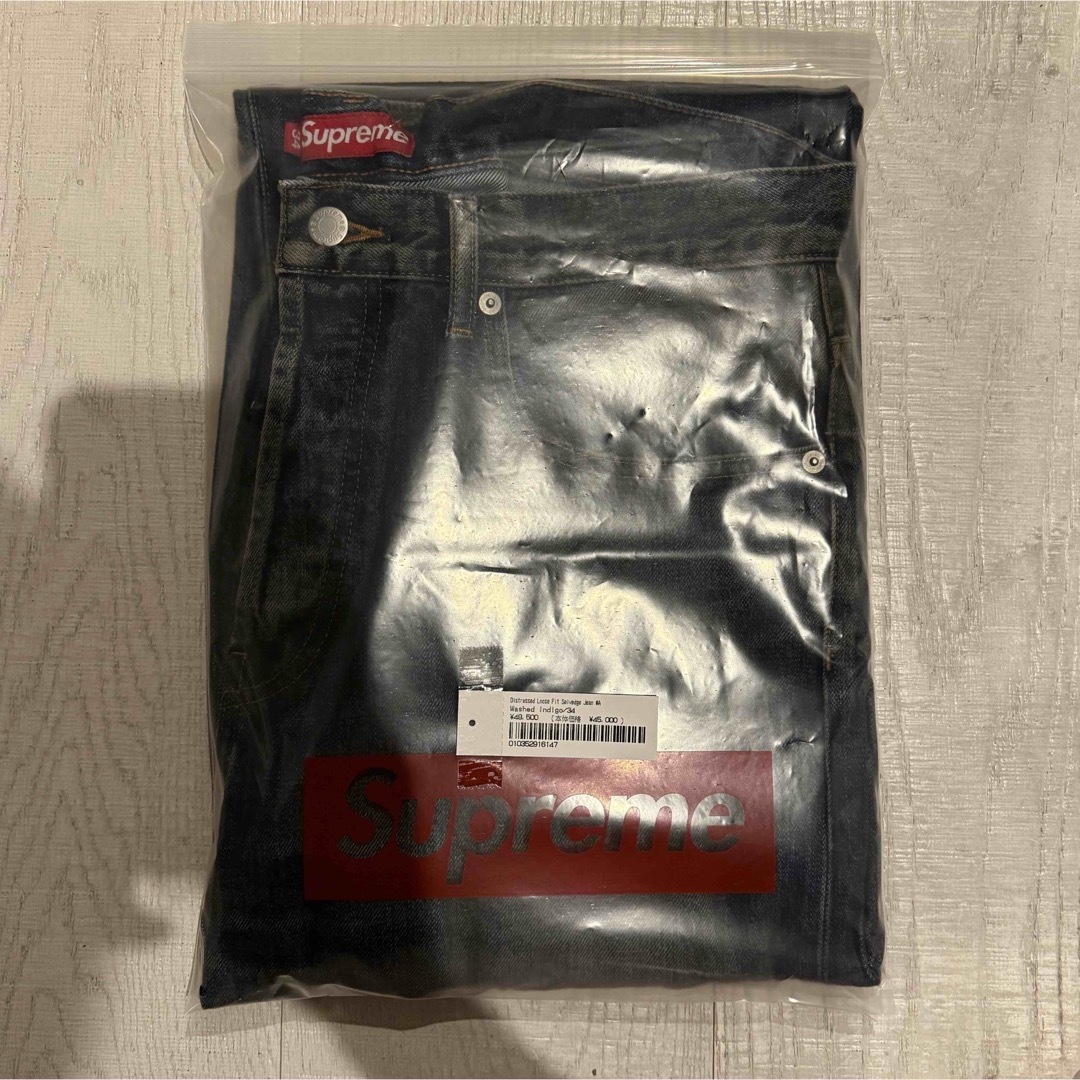 Supreme - Supreme Distressed Loose Fit Selvedge 34の通販 by Supreme - Supreme Distressed Loose Fit Selvedge 34の通販 by