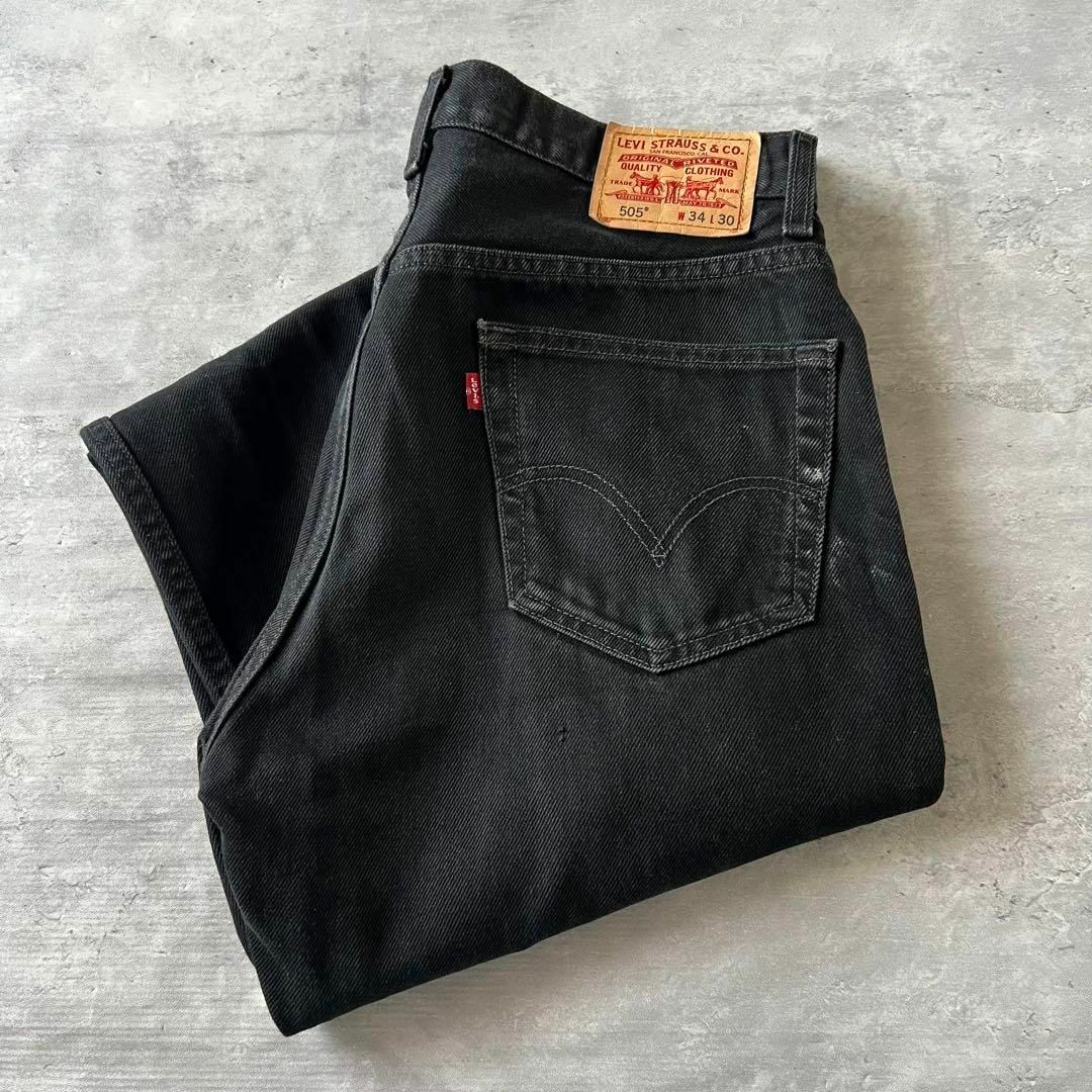 Levi's - 【後染めブラックデニム、バギーパンツ】Levi's古着 Levi's - 【後染めブラックデニム、バギーパンツ】Levi's古着