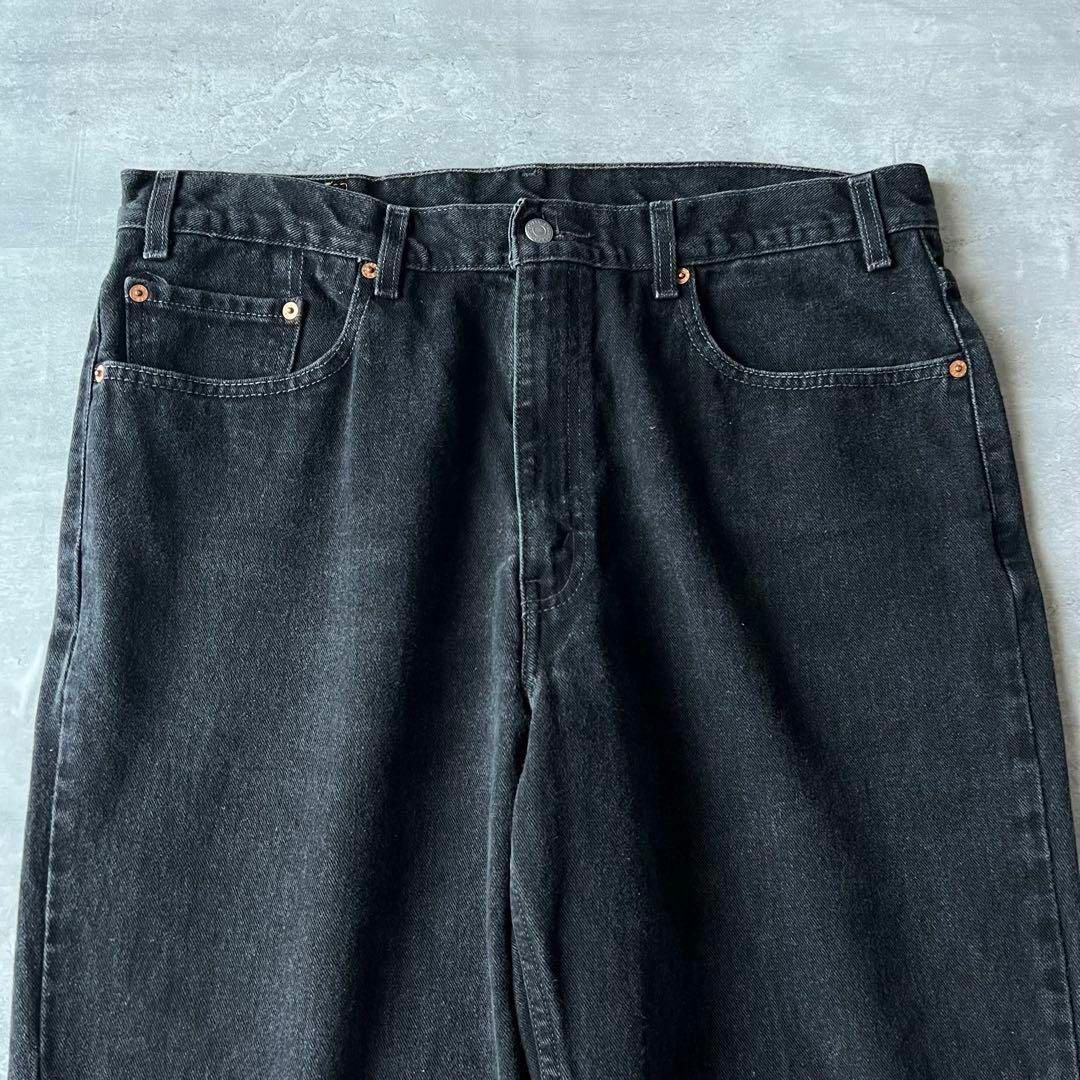Levi's - 【後染めブラックデニム、ワイドシルエット】Levi's550 Levi's - 【後染めブラックデニム、ワイドシルエット】Levi's550