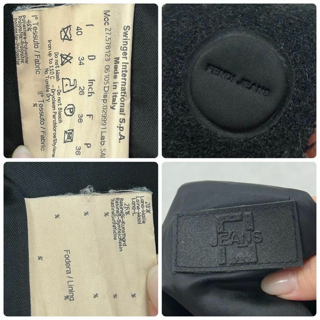 FENDI - F744 M フェンディ スプリングコート ロゴボタン グレー FENDI - F744 M フェンディ スプリングコート ロゴボタン グレー