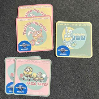 ユニバ　エディオン　ミニオン　ステッカー　シール(キャラクターグッズ)