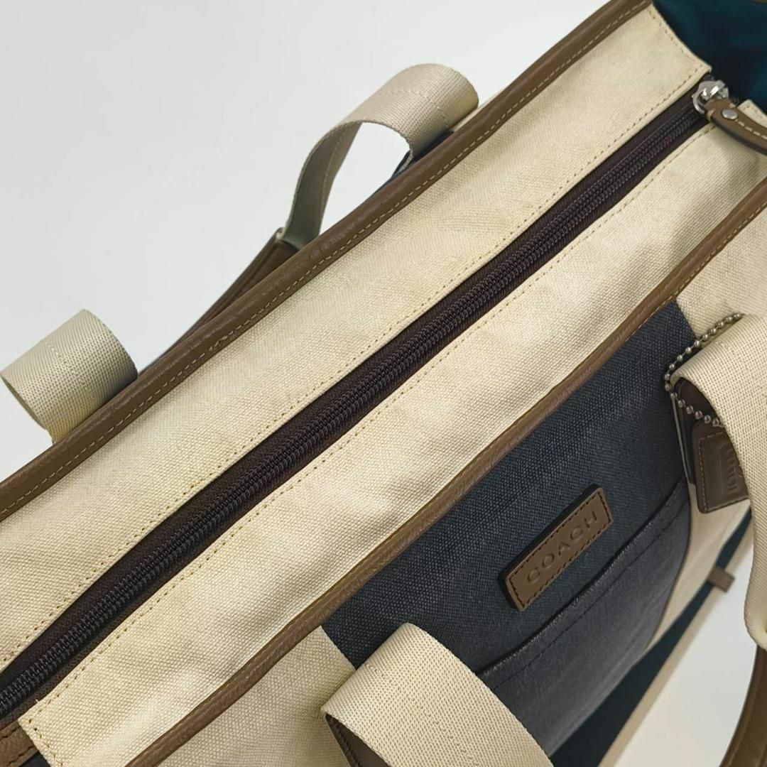 人気✨ COACH 2way トートバッグ 大容量 A4 PC可 キャンバス