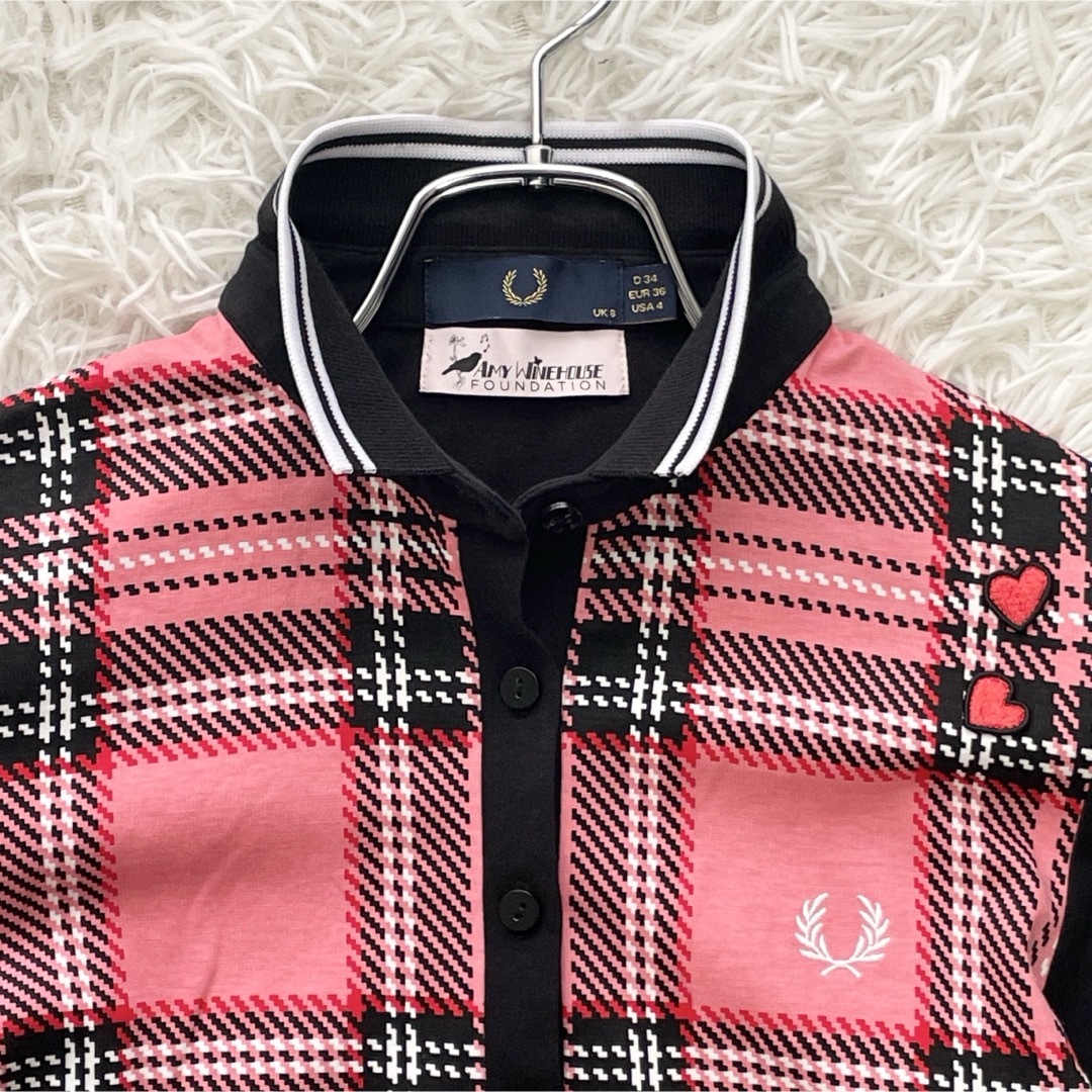 FRED PERRY - Amy Winehouse Fred Perry チェックポロシャツ FRED PERRY - Amy Winehouse Fred Perry チェックポロシャツ