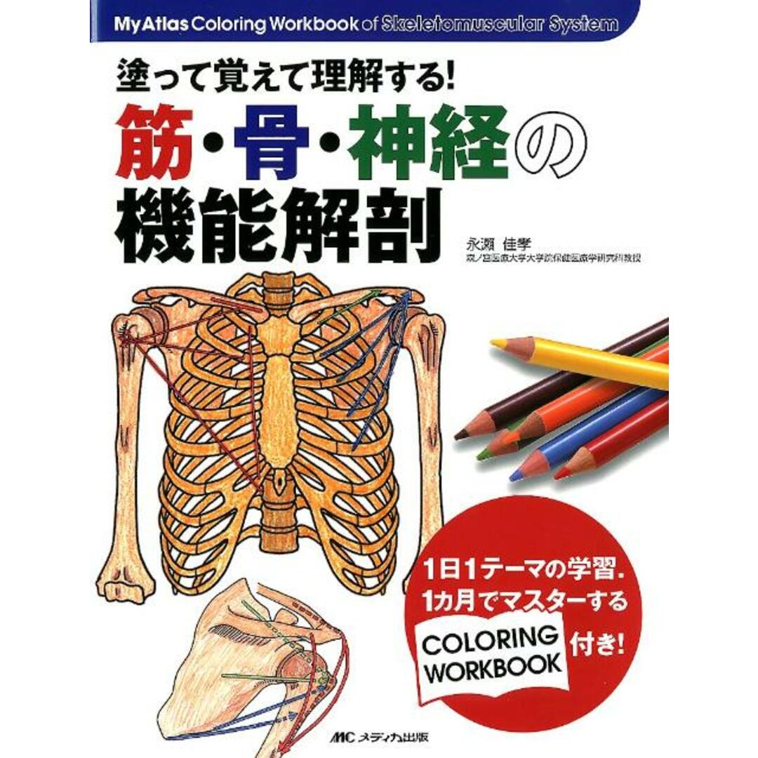 塗って覚えて理解する!筋・骨・神経の機能解剖 /メディカ出版/永瀬佳孝(大型本) エンタメ/ホビーの本(健康/医学)の商品写真