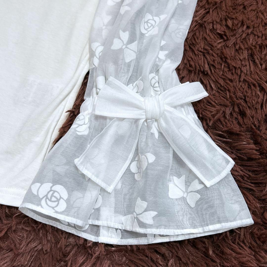 M'S GRACY - 極美品✨エムズグレイシー シアーリボンブラウス M'S GRACY - 極美品✨エムズグレイシー シアーリボンブラウス
