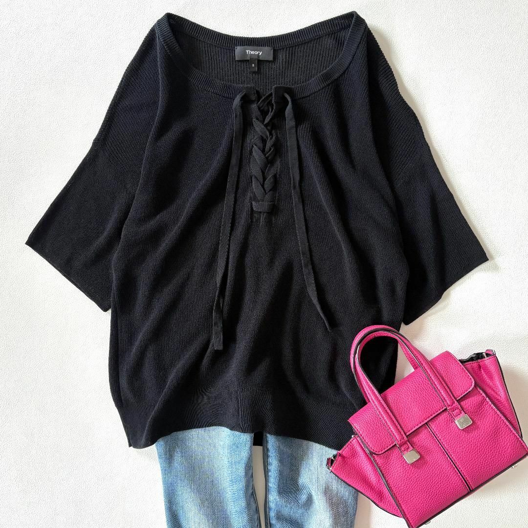 Theory - 極美品♪セTheory◇オリー◇レースアップ サマーニット Theory - 極美品♪セTheory◇オリー◇レースアップ サマーニット