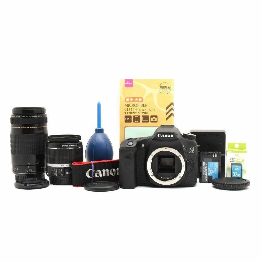 Canon - ✨Canon EOS 70D✨ダブルレンズ✨感動の描写力と高速連 Canon - ✨Canon EOS 70D✨ダブルレンズ✨感動の描写力と高速連