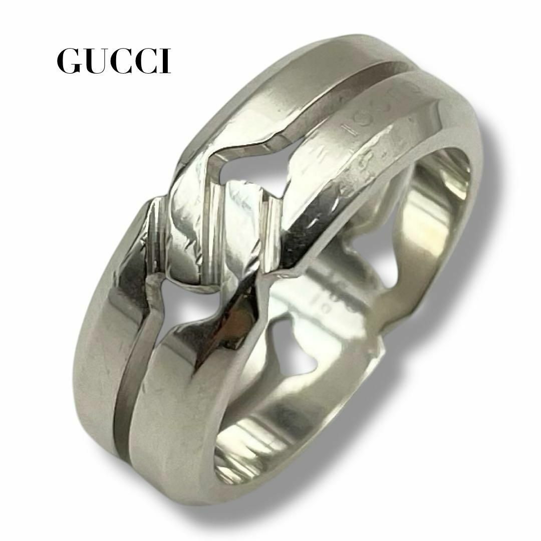 GUCCI - 【鑑定済】GUCCI ノットインフィニティ SV925 リング GUCCI - 【鑑定済】GUCCI ノットインフィニティ SV925 リング