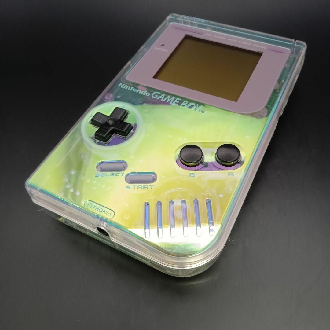 動作品 初代ゲームボーイ本体 オーロラカラー 新品外装 初代GBの 動作品 初代ゲームボーイ本体 オーロラカラー 新品外装 初代GBの