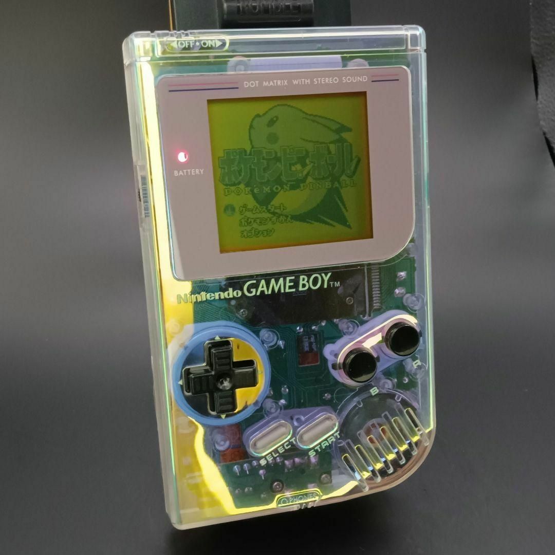 動作品 初代ゲームボーイ本体 オーロラカラー 新品外装 初代GBの 動作品 初代ゲームボーイ本体 オーロラカラー 新品外装 初代GBの