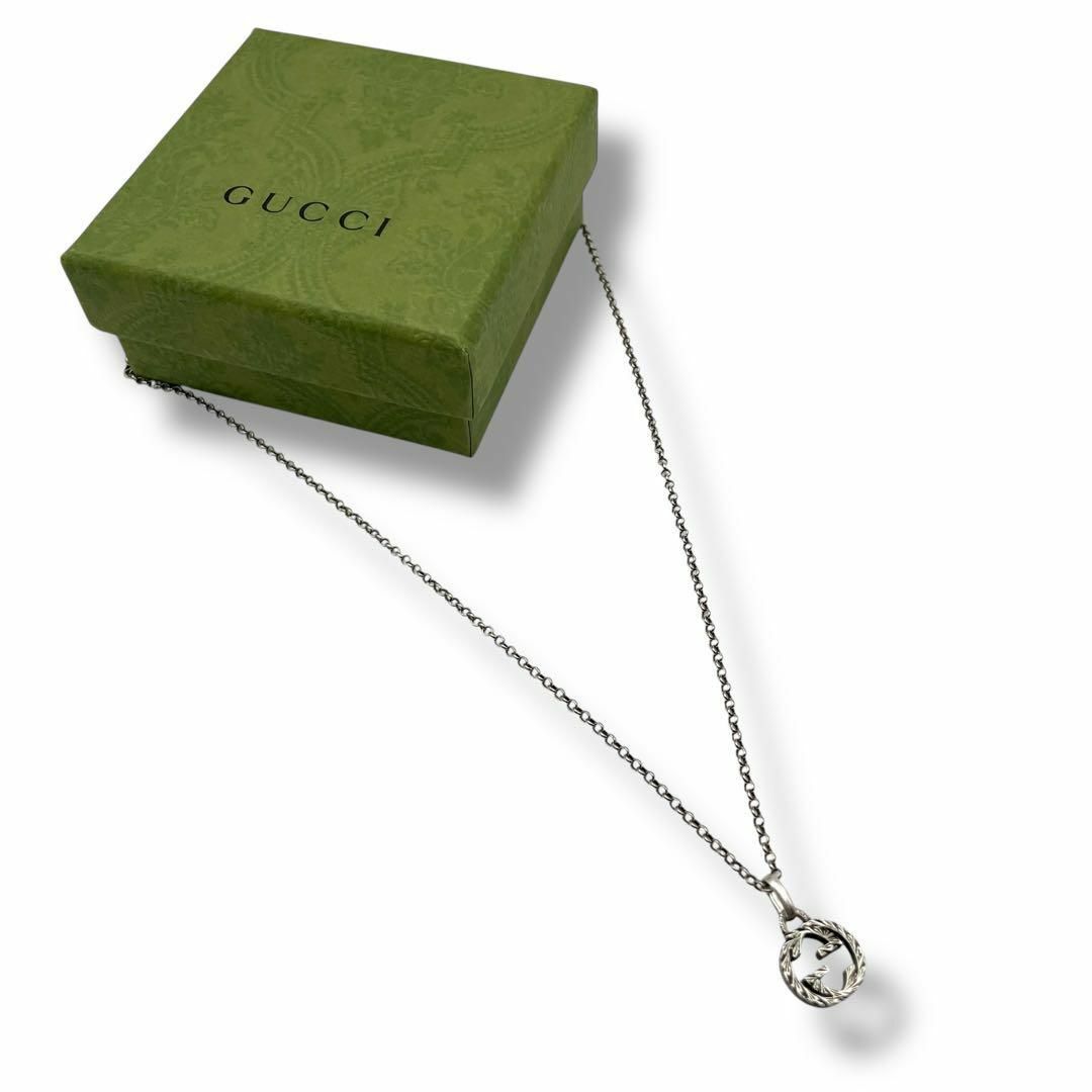 GUCCI - 美品 グッチ ネックレス アラベスク 燻 インター GUCCI - 美品 グッチ ネックレス アラベスク 燻 インター