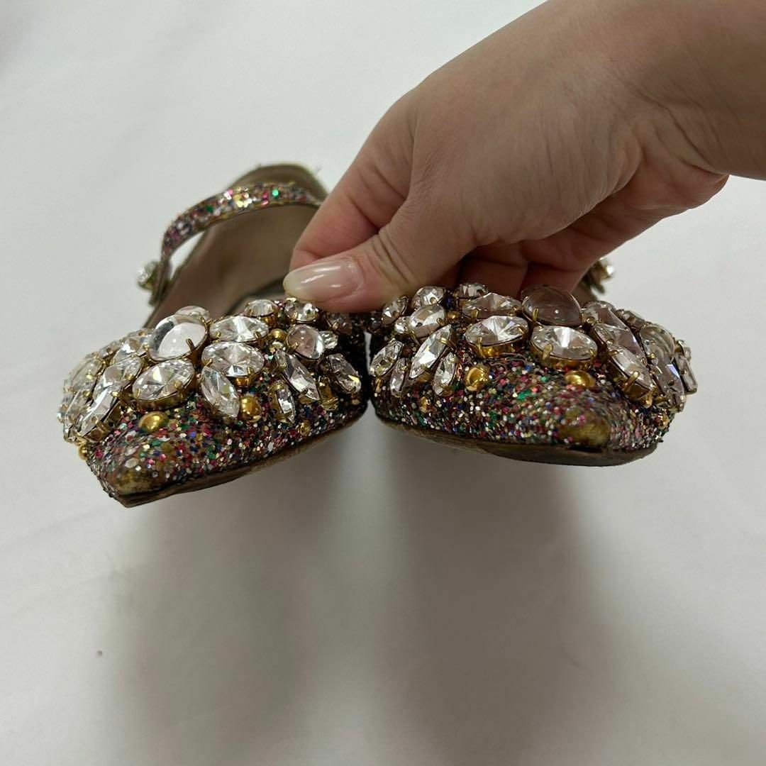 MIU MIU - F856 22.5cm ミュウミュウ レインボーラメ パンプス MIU MIU - F856 22.5cm ミュウミュウ レインボーラメ パンプス
