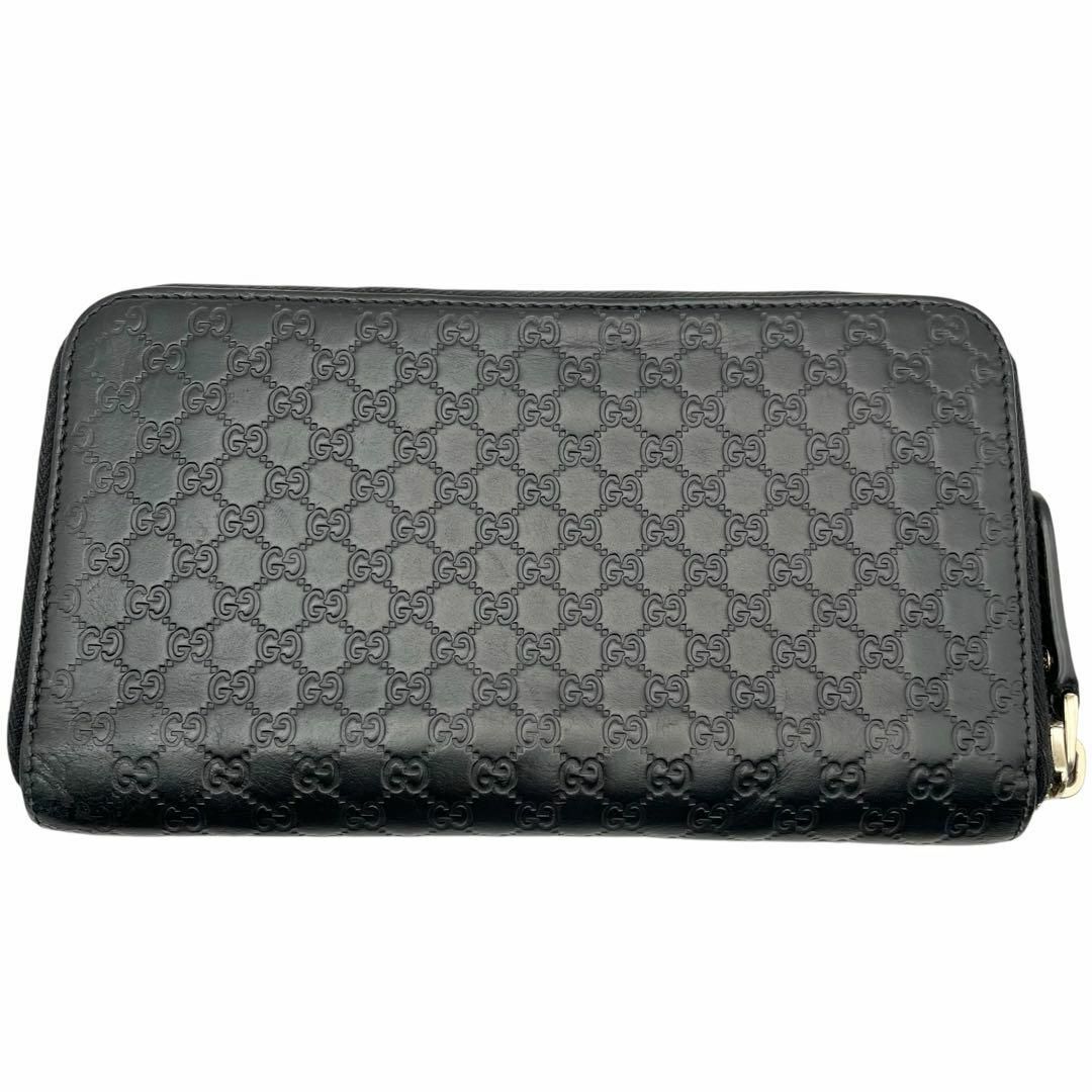 GUCCI - 【美品・鑑定済】グッチ 長財布 マイクロシマ 黒 レザー GUCCI - 【美品・鑑定済】グッチ 長財布 マイクロシマ 黒 レザー