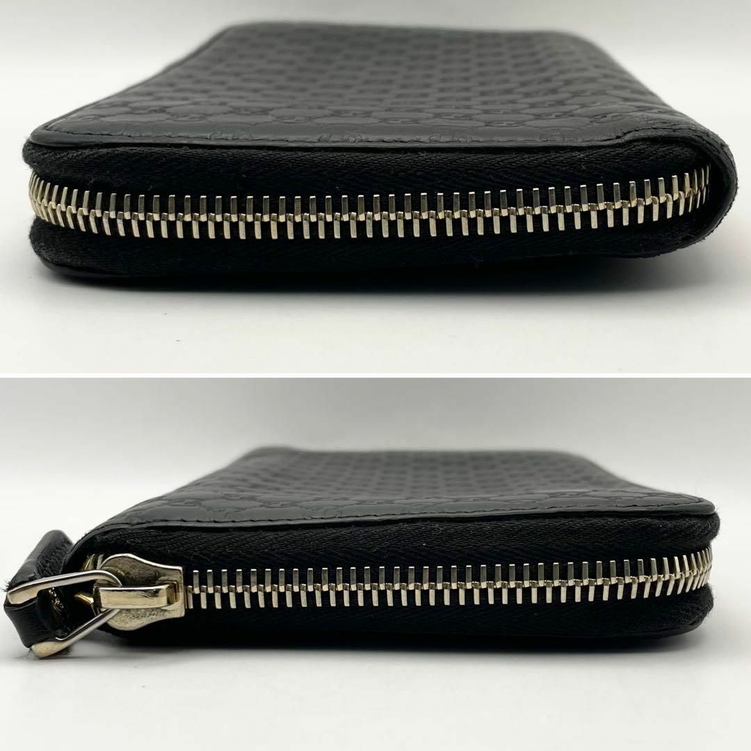 GUCCI - 【美品・鑑定済】グッチ 長財布 マイクロシマ 黒 レザー GUCCI - 【美品・鑑定済】グッチ 長財布 マイクロシマ 黒 レザー