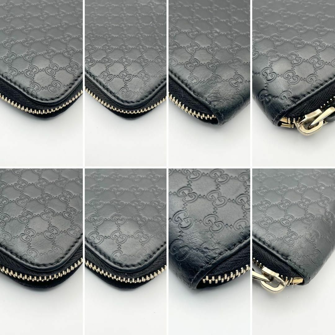 GUCCI - 【美品・鑑定済】グッチ 長財布 マイクロシマ 黒 レザー GUCCI - 【美品・鑑定済】グッチ 長財布 マイクロシマ 黒 レザー