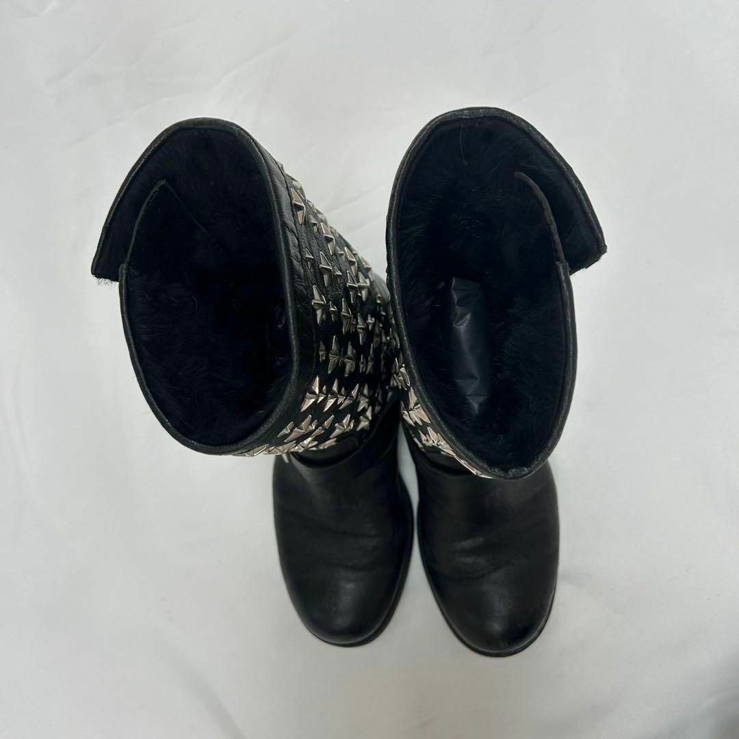 JIMMY CHOO - F850 23.5cm ジミーチュウ スタースタッズ ブーツ JIMMY CHOO - F850 23.5cm ジミーチュウ スタースタッズ ブーツ