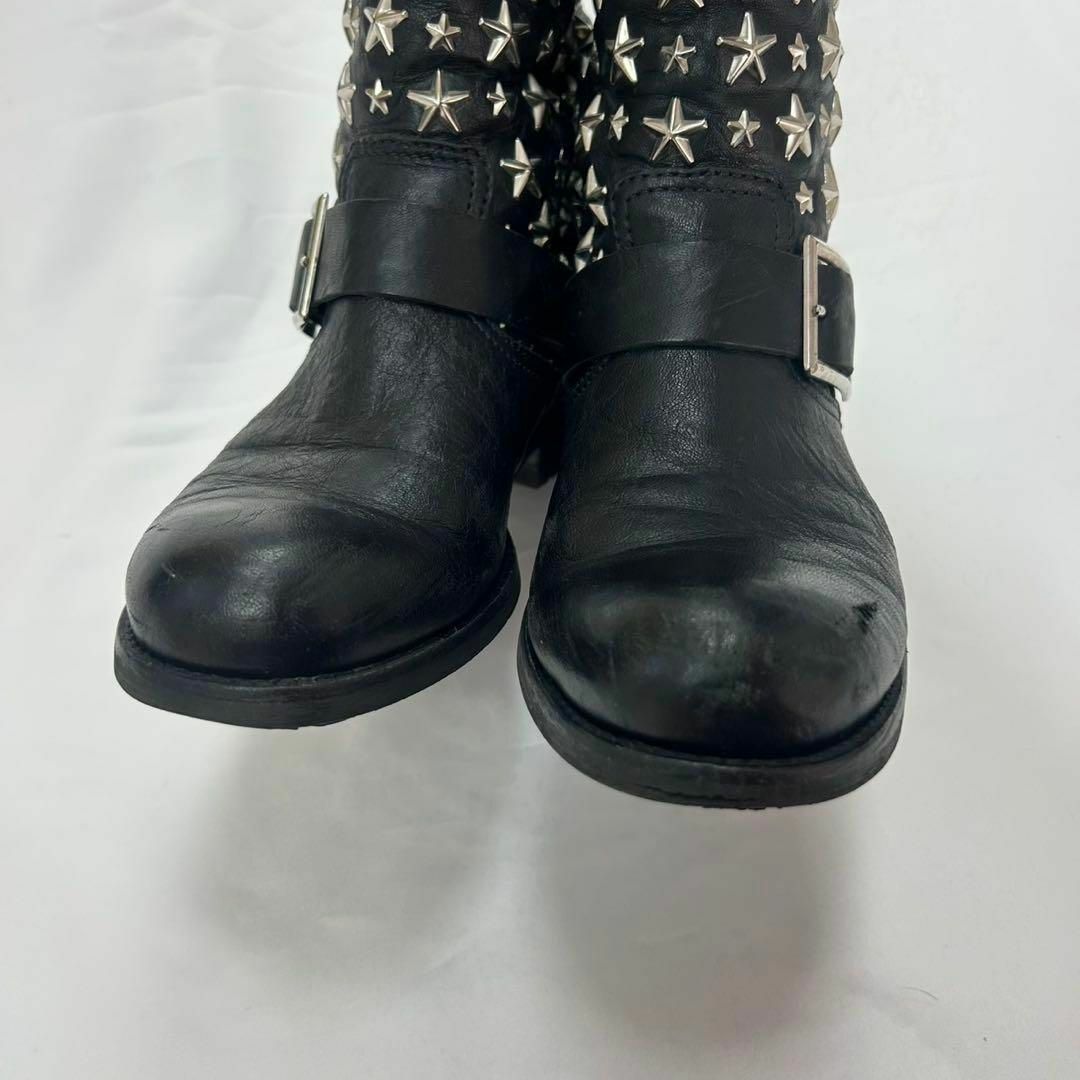 JIMMY CHOO - F850 23.5cm ジミーチュウ スタースタッズ ブーツ JIMMY CHOO - F850 23.5cm ジミーチュウ スタースタッズ ブーツ
