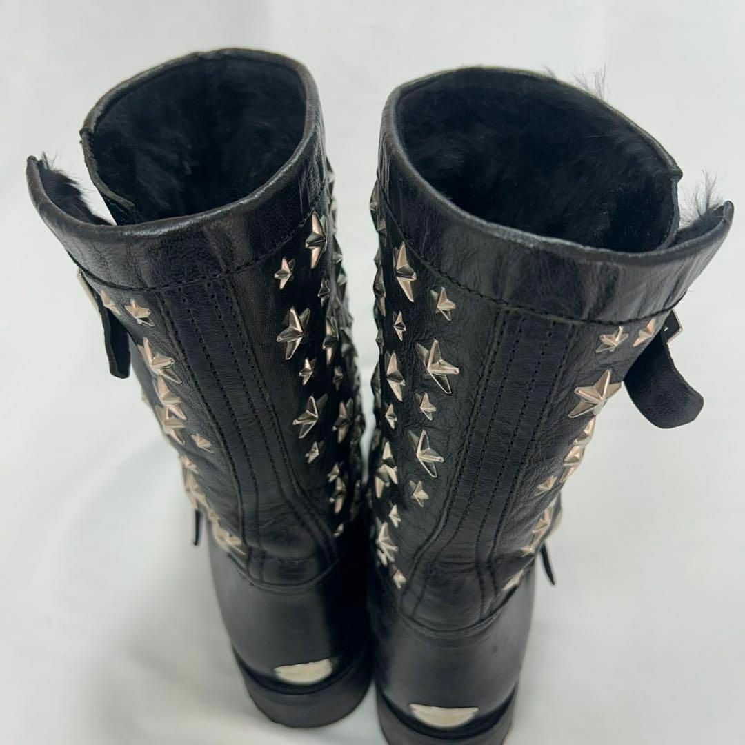 JIMMY CHOO - F850 23.5cm ジミーチュウ スタースタッズ ブーツ JIMMY CHOO - F850 23.5cm ジミーチュウ スタースタッズ ブーツ