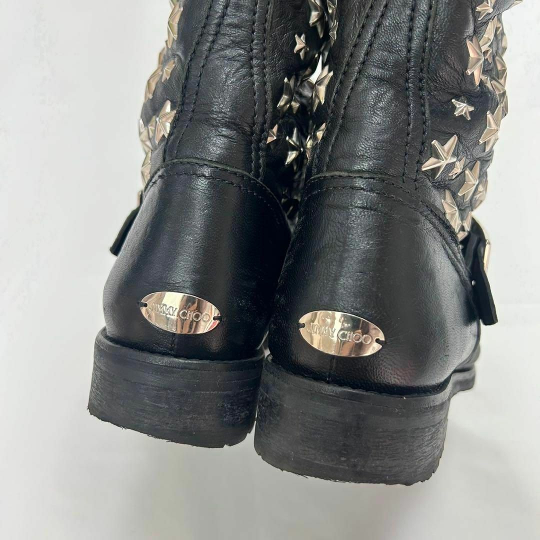 JIMMY CHOO - F850 23.5cm ジミーチュウ スタースタッズ ブーツ JIMMY CHOO - F850 23.5cm ジミーチュウ スタースタッズ ブーツ