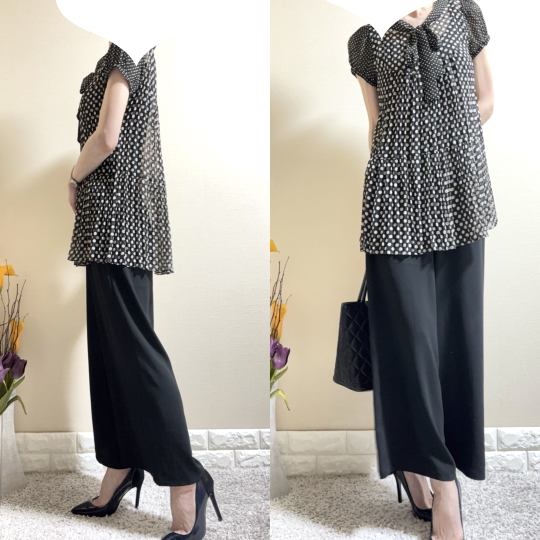 LANVIN en Bleu - 美品!ランバン LANVIN en Bleu ドット リボン LANVIN en Bleu - 美品!ランバン LANVIN en Bleu ドット リボン