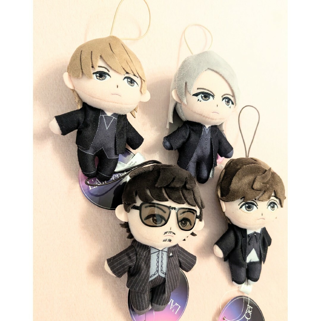 L'Arc~en~Ciel メンバーマスコットぬいぐるみ コンプセット ①の L'Arc~en~Ciel メンバーマスコットぬいぐるみ コンプセット ①の