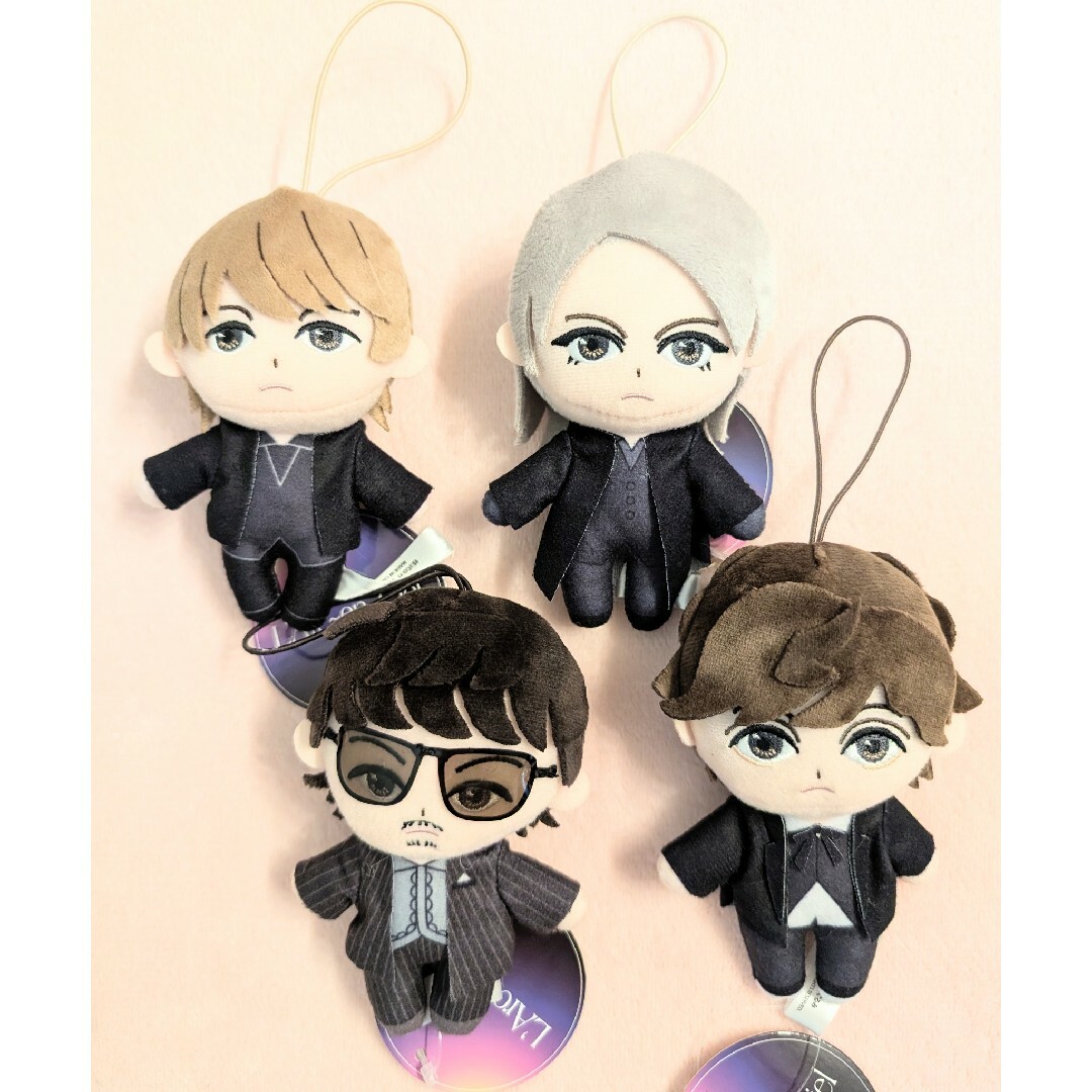 L'Arc~en~Ciel メンバーマスコットぬいぐるみ コンプセット ①の L'Arc~en~Ciel メンバーマスコットぬいぐるみ コンプセット ①の