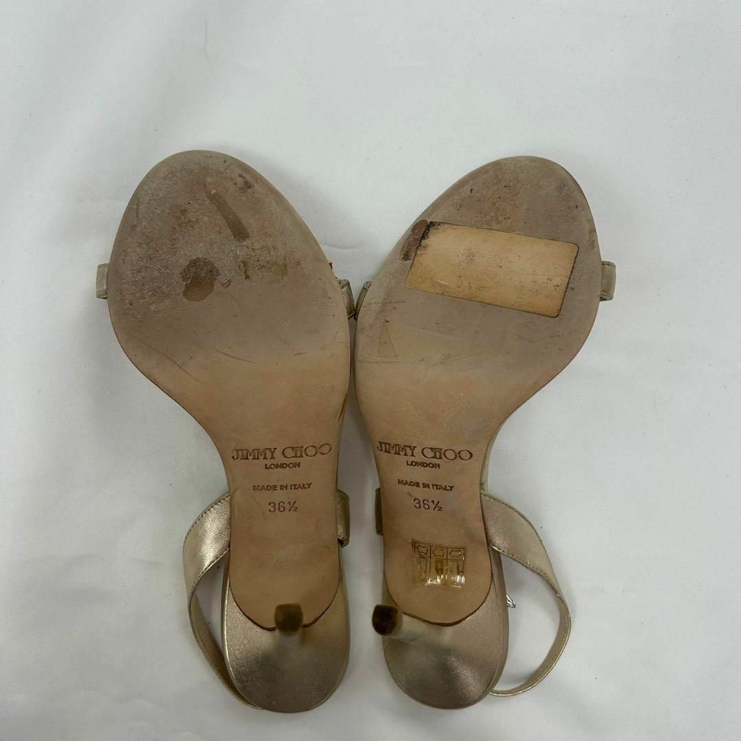 JIMMY CHOO - F846 23.5cm ジミーチュウ ビジュー ストラップ JIMMY CHOO - F846 23.5cm ジミーチュウ ビジュー ストラップ