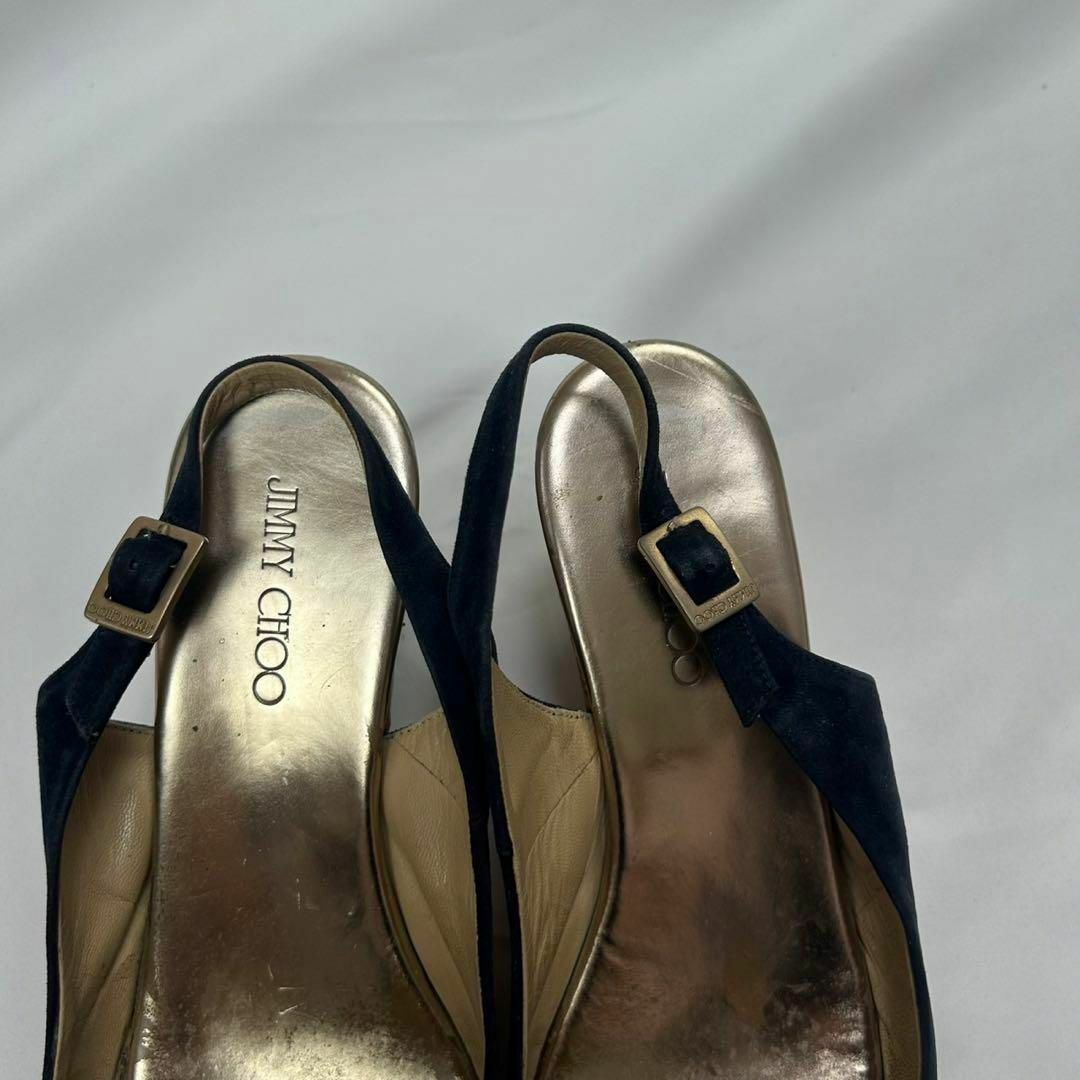 JIMMY CHOO - F803 23cm 36 ジミーチュウ コルク スウェード JIMMY CHOO - F803 23cm 36 ジミーチュウ コルク スウェード