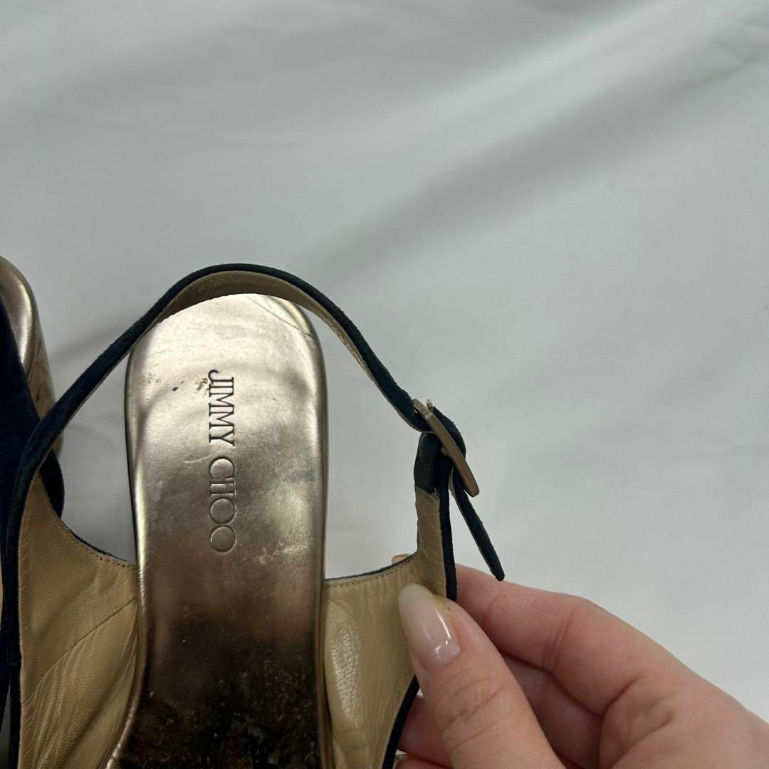 JIMMY CHOO - F803 23cm 36 ジミーチュウ コルク スウェード JIMMY CHOO - F803 23cm 36 ジミーチュウ コルク スウェード