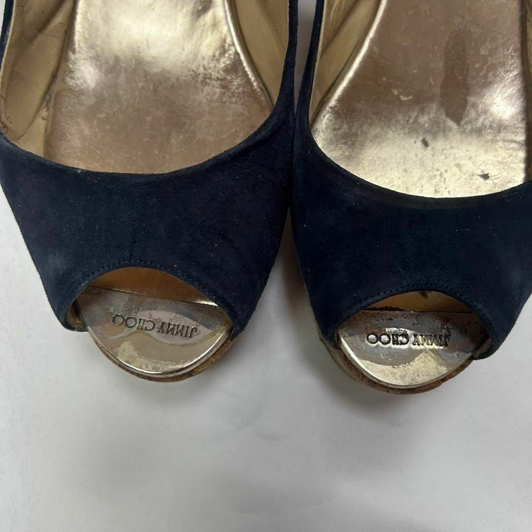 JIMMY CHOO - F803 23cm 36 ジミーチュウ コルク スウェード JIMMY CHOO - F803 23cm 36 ジミーチュウ コルク スウェード