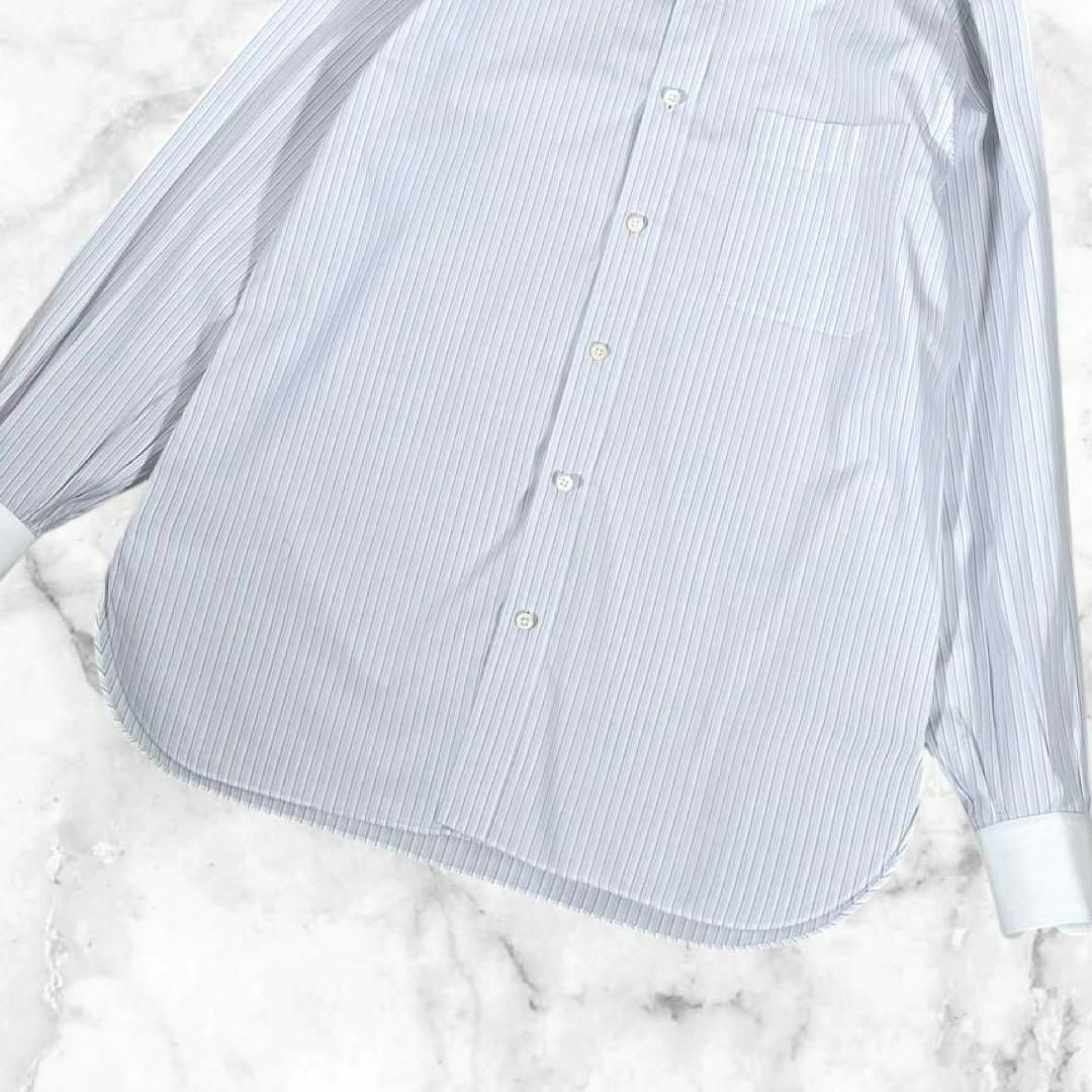 HERMES - 【美品】エルメス 長袖ドレス シャツ ロゴ セリエ HERMES - 【美品】エルメス 長袖ドレス シャツ ロゴ セリエ