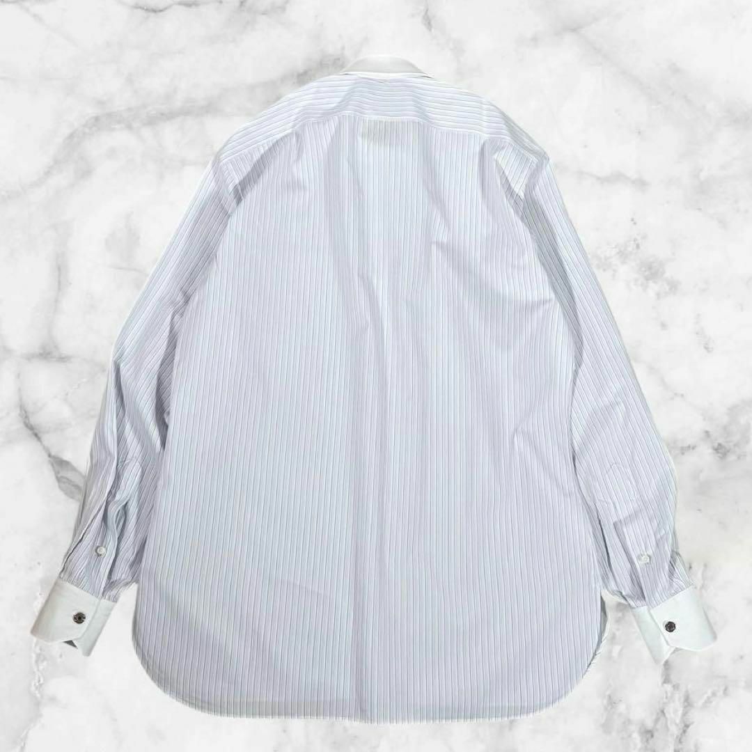 HERMES - 【美品】エルメス 長袖ドレス シャツ ロゴ セリエ HERMES - 【美品】エルメス 長袖ドレス シャツ ロゴ セリエ