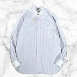 HERMES - 【美品】エルメス 長袖ドレス シャツ ロゴ セリエ HERMES - 【美品】エルメス 長袖ドレス シャツ ロゴ セリエ